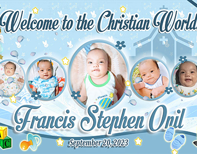 Christening Layout for boy