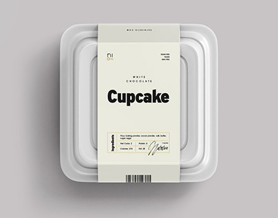 Cupcake label design