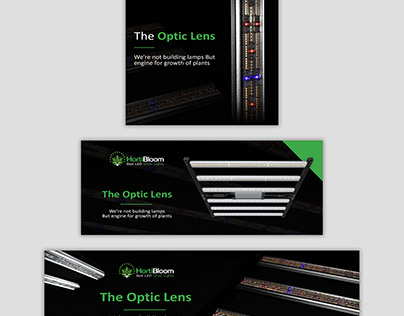 Multiplle size banner designs for LED Green lights