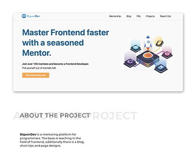 BigsonDev - Frontend Mentoring Website