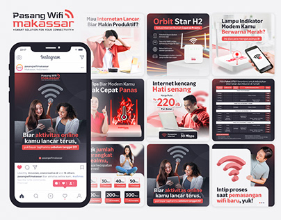 Pasang Wifi Makassar - Social Media Design