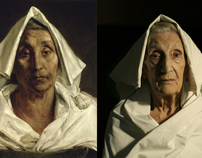 Reinterpretation of Gericaults Old Italian Woman