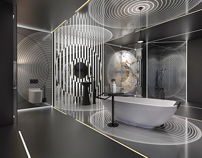 Эксклюзивный дизайн ванной комнаты "Иллюзия обмана"