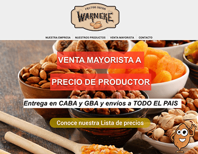 warneke.com.ar // comercio electrónico Frutos Secos