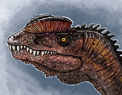 Head Dilophosaurus