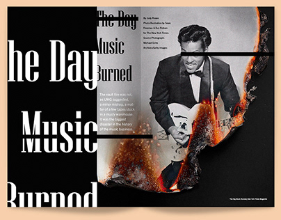 The Day Music Burned - NYT Article Design