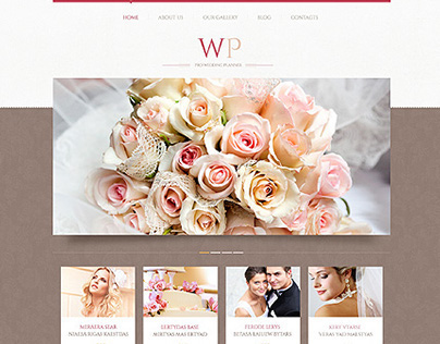 Wedding Planner Responsive WordPress Theme with Gallery