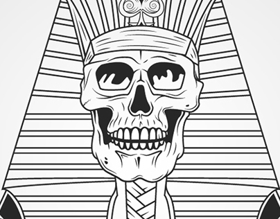 Skull, egypt and sun!