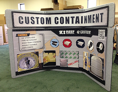 Griffolyn® Custom Containment Tradeshow Booth display