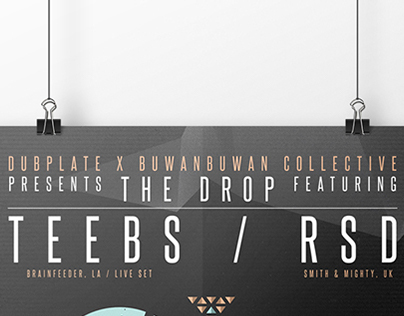 The Drop presents TEEBS (Brainfeeder) Poster Design
