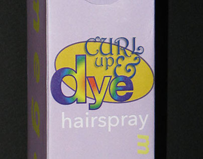Curl up & Dye packaging project.