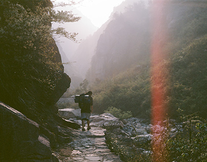 hiking diary by film camera 