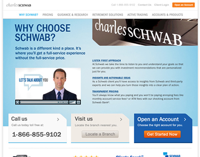 Why Choose Schwab? site
