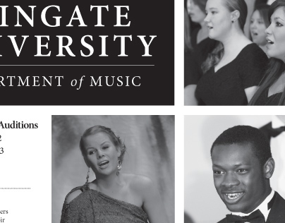 Wingate University Music Department Advertisement