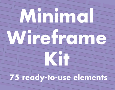 Minimal Wireframe kit for Illustrator