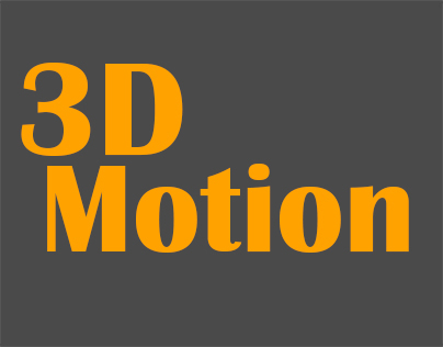 3D motion training 