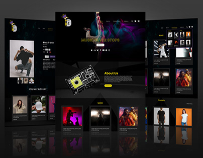 Music Website UI Design | Landing Page