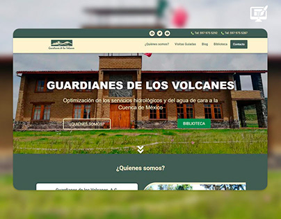 Guardianes de los Volcanes A.C. Diseño One Page