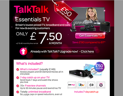 Talk Talk - responsive email