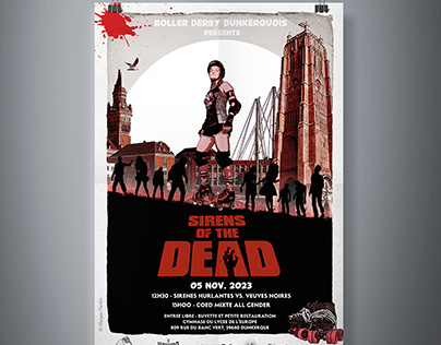 Affiche Tournoi de Roller Derby - Sirens of the Dead