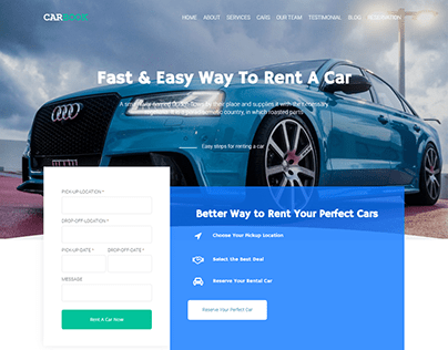 CARBOOK | Car Rental Website