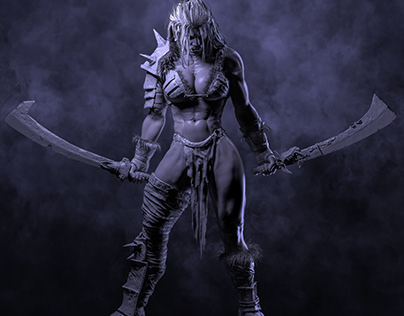 Orc female warrior