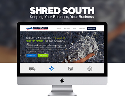 Shred South Website Design