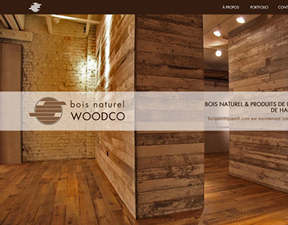 Bois naturel WOODCO - website