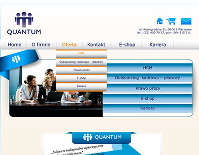 Quantum projekt strony www