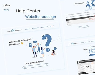 Help center website redesign/Neumorphizm