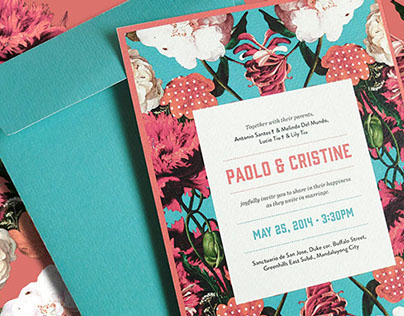 Wedding Invite for Paolo & Cristine