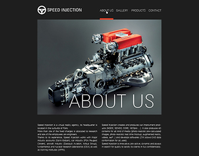 Speed Injection (About us page)
