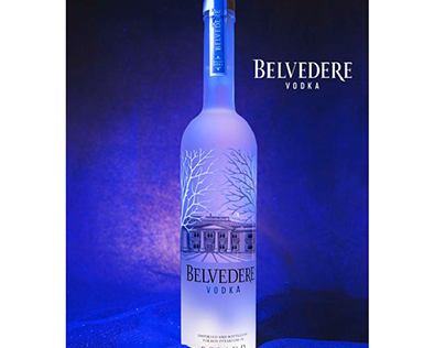 Publicité pour Belvedere vodka
