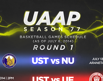 UAAP Season 77: Basketball Schedule - Round 1