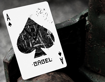 Babel Deck Of Playing Cards (Black Edition)