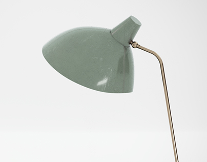 3d Model+Render Desk Lamp designed by Alfred Mueller