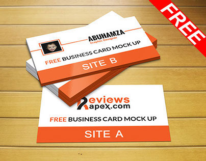 Photorealistic Business Card Mockup Template (FREE)
