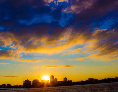 Sunset on the Hudson River