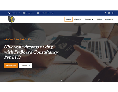 Immigration Visa Consulting Website | Dazronix Solution