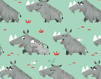 Rhino Fabric Pattern