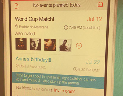 Reminders App Concept Screen
