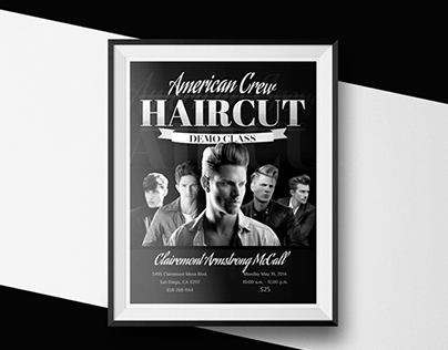 AC Haircut Demo Class Poster