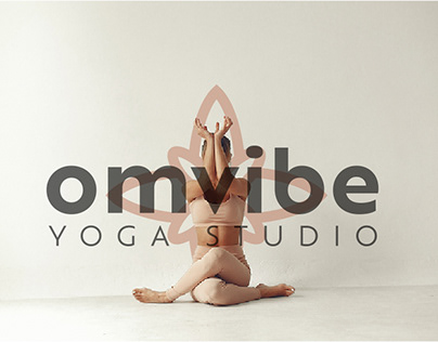 OmVibe Yoga Studio Logo Design