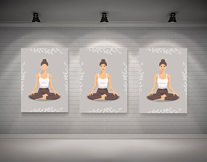 Poster for the Yoga Center/Постер для Йога Центра