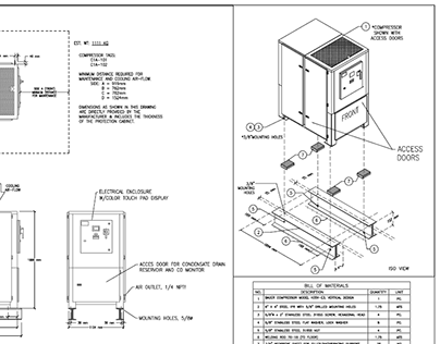 Some engineering blueprints: CAD