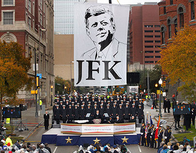 Banner for JFK 50th Anniversary Commemorative Event