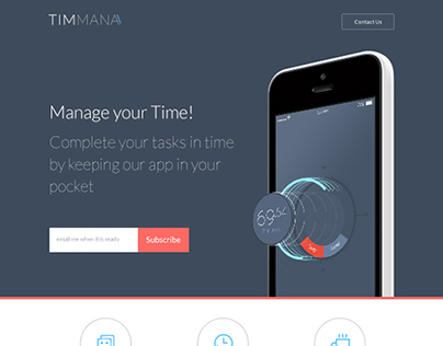 TIMMANA - App Landing Page