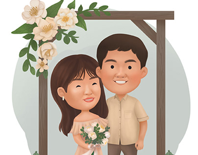 Custom Illustration for wedding