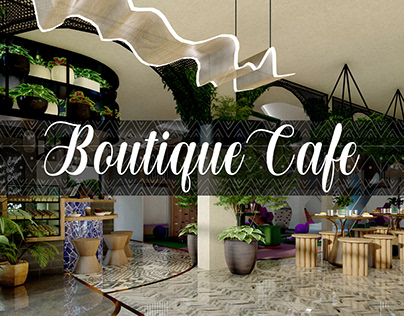 Boutique Cafe and indoor play area interior design