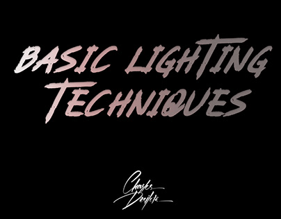 Basic lighting techniques in studio